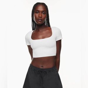 Aritzia Babaton Sculpt Knit Squareneck Top